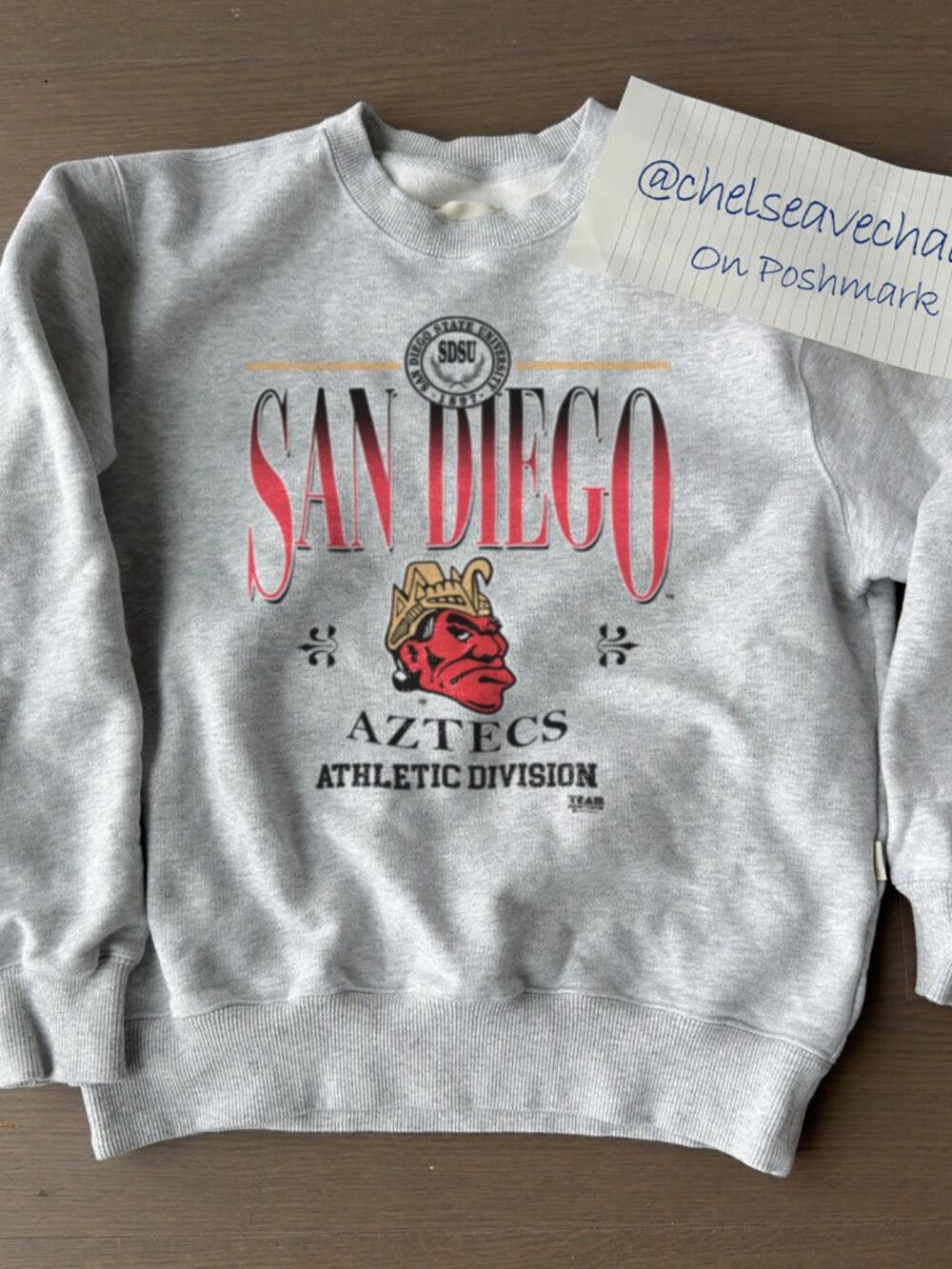 Vintage 90s San Diego State University SDSU Sweatshirt, San Diego State Aztecs